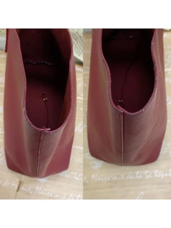 Saint Laurent Shopping Tote Shoulder Bag Red A3 Business Travel - Picture 5 of 16